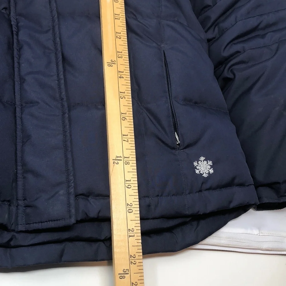 Copper Key Puffer Jacket Girls Size M(10/12) Navy Blue Ski/Winter Coat